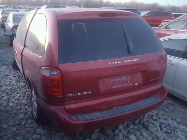 2D4GP44333R200549 - 2003 DODGE GRAND CARA RED photo 3