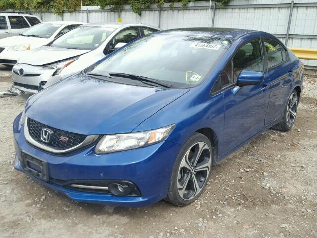 2HGFB6E58FH709681 - 2015 HONDA CIVIC SI BLUE photo 2