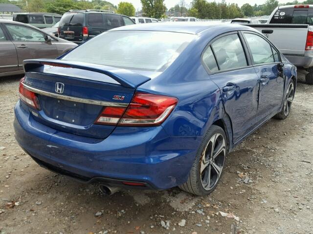 2HGFB6E58FH709681 - 2015 HONDA CIVIC SI BLUE photo 4