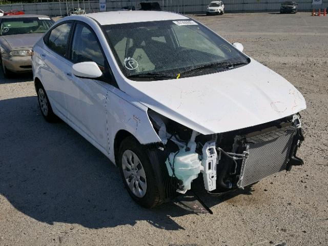 KMHCT4AE6GU136444 - 2016 HYUNDAI ACCENT WHITE photo 1