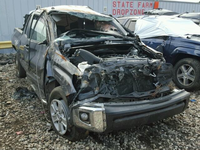 5TFUW5F15EX411793 - 2014 TOYOTA TUNDRA DOU GRAY photo 1