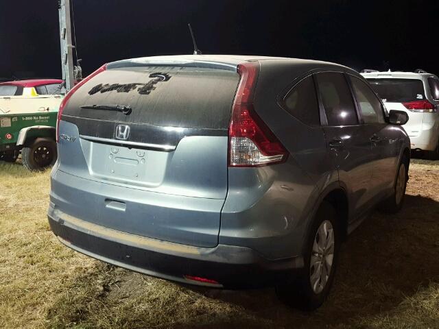 5J6RM3H54CL010749 - 2012 HONDA CR-V EX BLUE photo 4