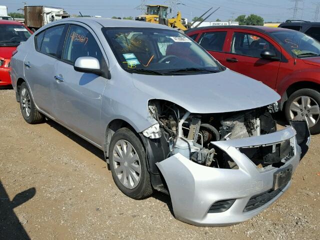 3N1CN7AP2DL879841 - 2013 NISSAN VERSA S SILVER photo 1