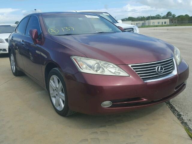 JTHBJ46G782243417 - 2008 LEXUS ES 350 MAROON photo 1