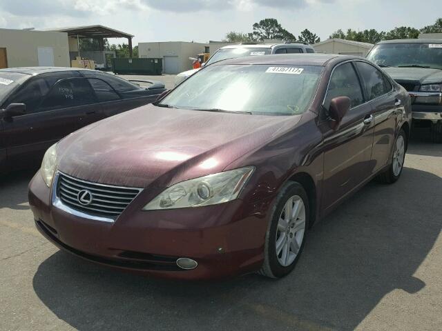 JTHBJ46G782243417 - 2008 LEXUS ES 350 MAROON photo 2