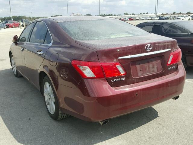 JTHBJ46G782243417 - 2008 LEXUS ES 350 MAROON photo 3