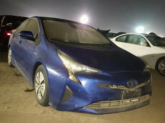 JTDKBRFU4H3558316 - 2017 TOYOTA PRIUS BLUE photo 1