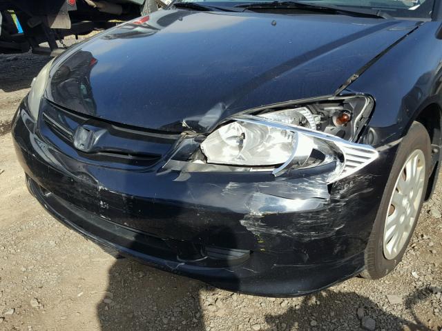 2HGES16564H586618 - 2004 HONDA CIVIC BLACK photo 10