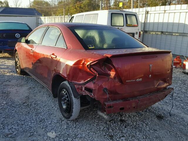 1G2ZG57B984145781 - 2008 PONTIAC G6 BASE RED photo 3