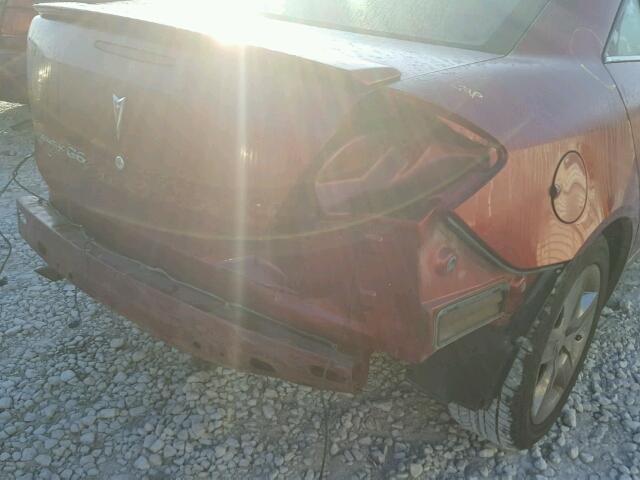 1G2ZG57B984145781 - 2008 PONTIAC G6 BASE RED photo 9