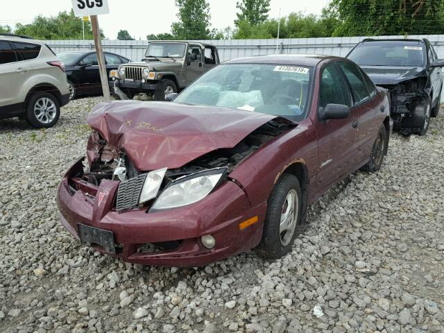 3G2JB52F03S122369 - 2003 PONTIAC SUNFIRE SL BURGUNDY photo 2