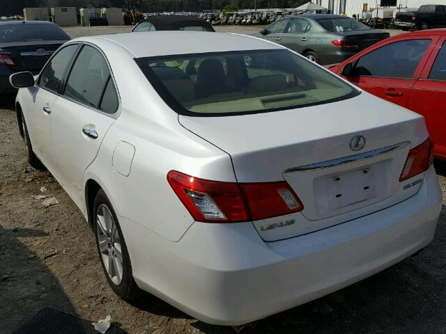 JTHBJ46G282178217 - 2008 LEXUS ES WHITE photo 3