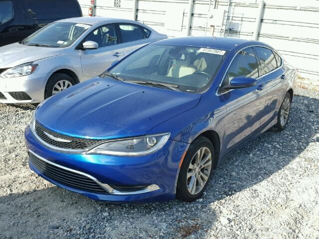 1C3CCCAB8FN684155 - 2015 CHRYSLER 200 LIMITE BLUE photo 2