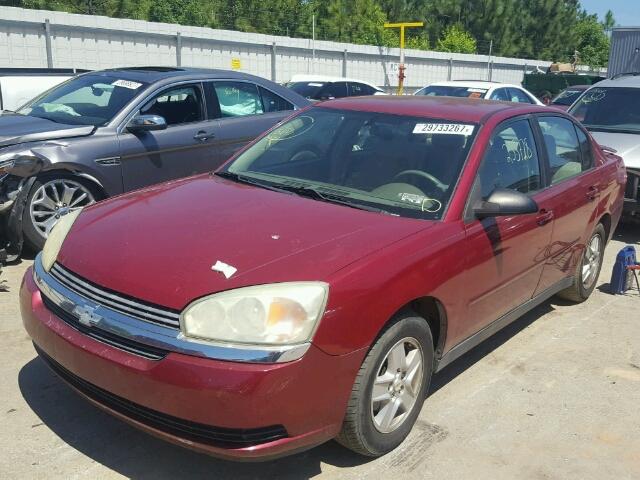 1G1ZT54835F139063 - 2005 CHEVROLET MALIBU LS BURGUNDY photo 2