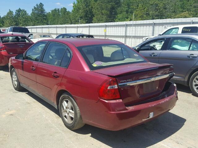 1G1ZT54835F139063 - 2005 CHEVROLET MALIBU LS BURGUNDY photo 3