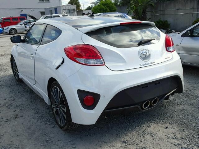 KMHTC6AEXGU285550 - 2016 HYUNDAI VELOSTER T WHITE photo 3