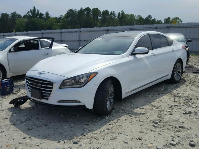 KMHGN4JE4FU086329 - 2015 HYUNDAI GENESIS 3. WHITE photo 2