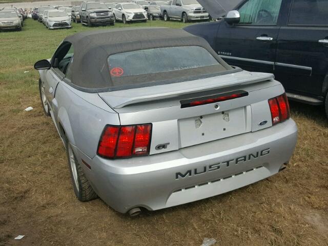 1FAFP45X5YF290947 - 2000 FORD MUSTANG SILVER photo 3