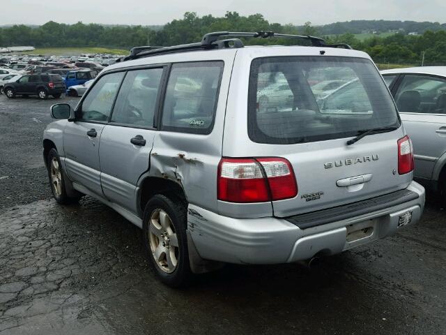 JF1SF65602H748118 - 2002 SUBARU FORESTER S SILVER photo 3