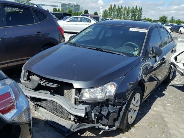 1G1PD5SH1C7394440 - 2012 CHEVROLET CRUZE LS CHARCOAL photo 2