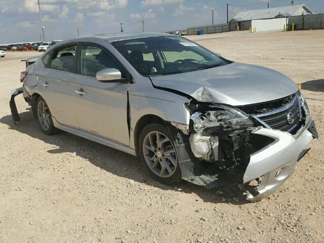 3N1AB7AP3FY332180 - 2015 NISSAN SENTRA S SILVER photo 1