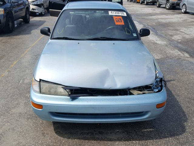 2T1AE09B0SC114857 - 1995 TOYOTA COROLLA LE BLUE photo 9