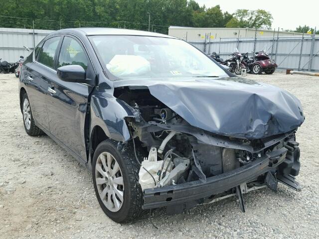 3N1AB7AP6DL739212 - 2013 NISSAN SENTRA S BLUE photo 1