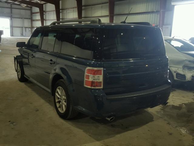 2FMGK5B83GBA18554 - 2016 FORD FLEX SE BLUE photo 3