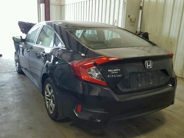19XFC2F51GE048480 - 2016 HONDA CIVIC LX BLACK photo 3