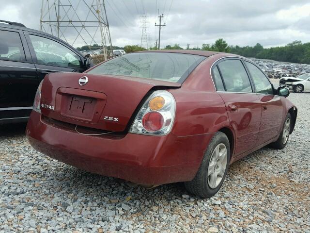 1N4AL11D43C156554 - 2003 NISSAN ALTIMA BAS MAROON photo 4