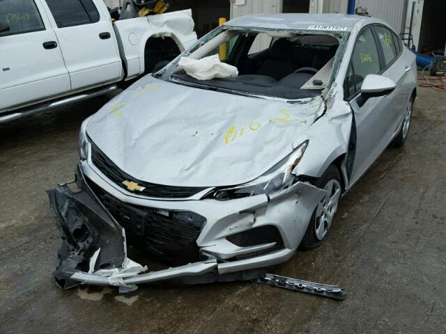 1G1BB5SM0H7255078 - 2017 CHEVROLET CRUZE LS SILVER photo 2