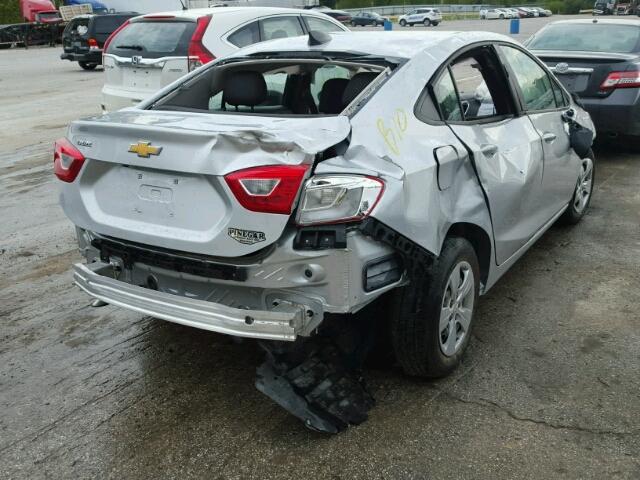 1G1BB5SM0H7255078 - 2017 CHEVROLET CRUZE LS SILVER photo 4