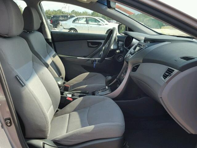 KMHDH4AEXDU561876 - 2013 HYUNDAI ELANTRA GL GRAY photo 5