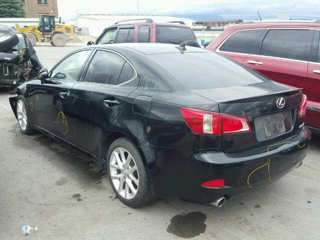 JTHBF5C23B5148455 - 2011 LEXUS IS 250 BLACK photo 3