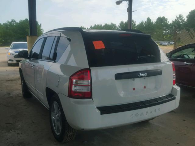 1J4FT47A59D139466 - 2009 JEEP COMPASS SP WHITE photo 3