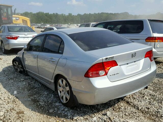 1HGFA16557L108852 - 2007 HONDA CIVIC LX SILVER photo 3