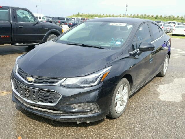 1G1BE5SM8H7141479 - 2017 CHEVROLET CRUZE LT BLACK photo 2