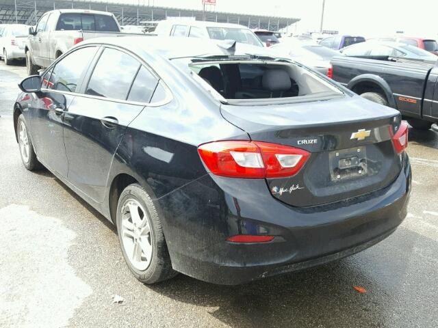 1G1BE5SM8H7141479 - 2017 CHEVROLET CRUZE LT BLACK photo 3