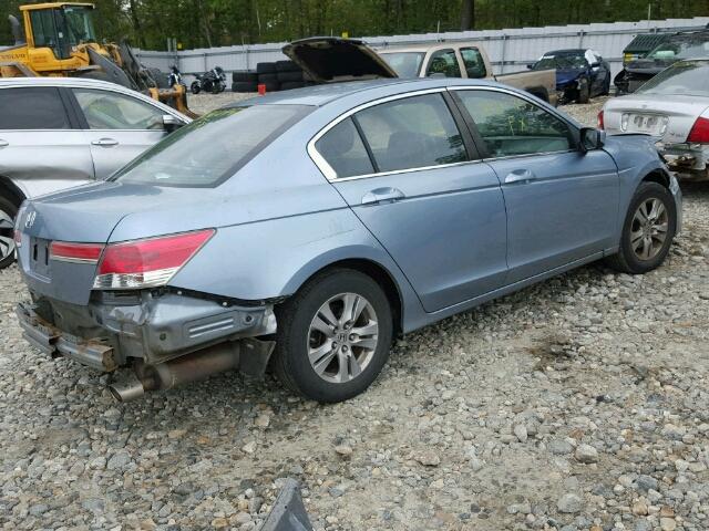 1HGCP2F44BA092789 - 2011 HONDA ACCORD BLUE photo 4