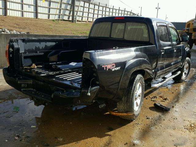 3TMMU52N48M006128 - 2008 TOYOTA TACOMA BLACK photo 4