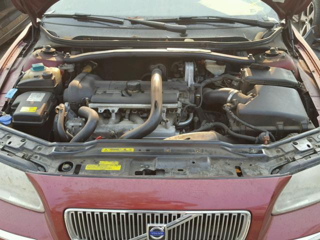 YV1SW592662586817 - 2006 VOLVO V70 2.5T MAROON photo 7