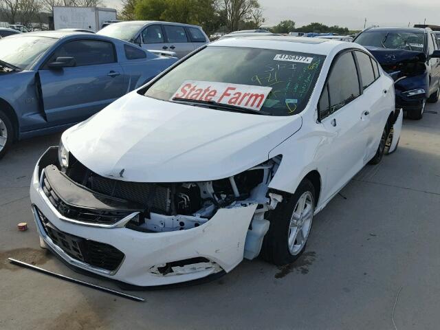 1G1BE5SM7G7239286 - 2016 CHEVROLET CRUZE LT WHITE photo 2