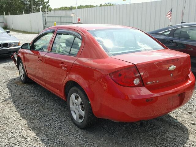 1G1AK55F477242549 - 2007 CHEVROLET COBALT LS RED photo 3