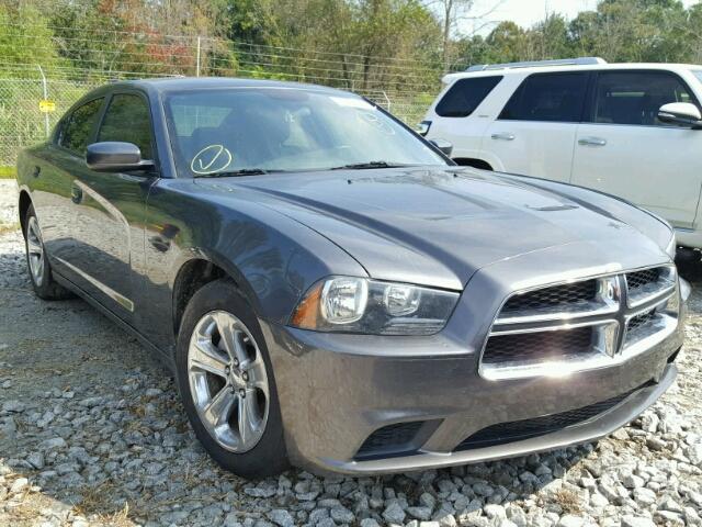 2C3CDXBGXDH696666 - 2013 DODGE CHARGER SE GRAY photo 1