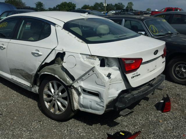 5XXGN4A71FG387068 - 2015 KIA OPTIMA EX WHITE photo 9