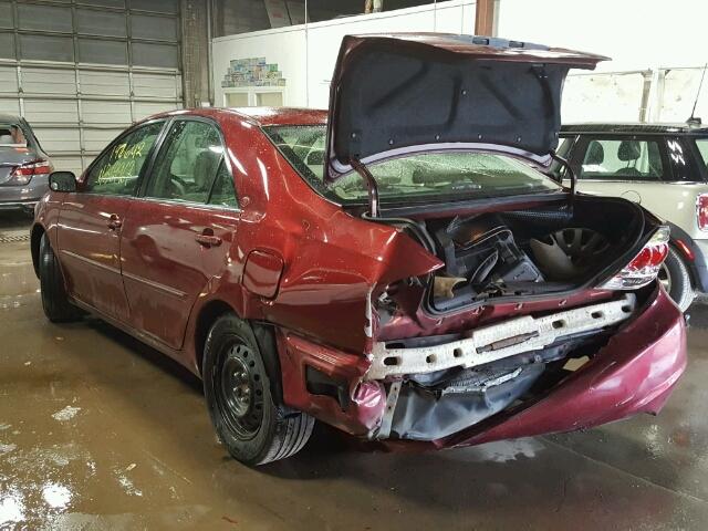 4T1BE30K46U149358 - 2006 TOYOTA CAMRY BURGUNDY photo 3