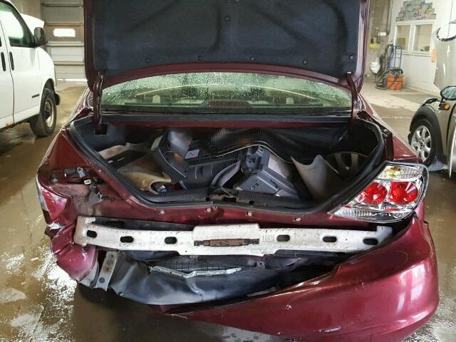 4T1BE30K46U149358 - 2006 TOYOTA CAMRY BURGUNDY photo 9