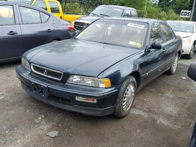 JH4KA7666PC001221 - 1993 ACURA LEGEND L GREEN photo 2