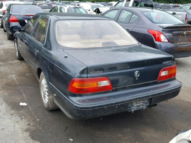 JH4KA7666PC001221 - 1993 ACURA LEGEND L GREEN photo 3