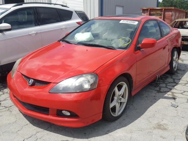 JH4DC53046S017901 - 2006 ACURA RSX TYPE-S RED photo 2